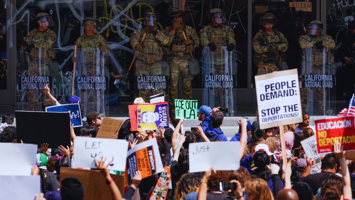 Donald Trump, Military Forces, LA California